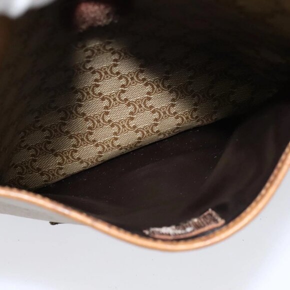 CELINE Macadam Canvas Shoulder Bag PVC Beige Gold Auth ep8051 - Picture 13 of 16